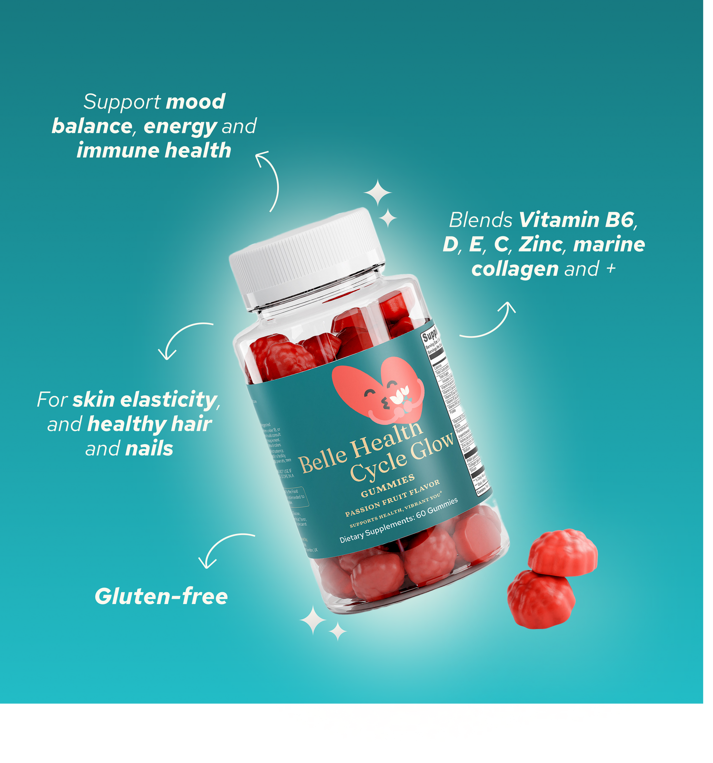 Cycle Glow Gummies by Belle Health